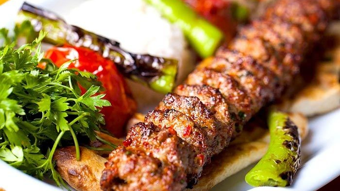 🍢🍅🍚 | <p dir="ltr"><span style="white-space: pre-wrap;">6. Serve with grilled tomatoes, saffron rice, and marinated onions.</span></p><p dir="ltr"><br></p> | konj